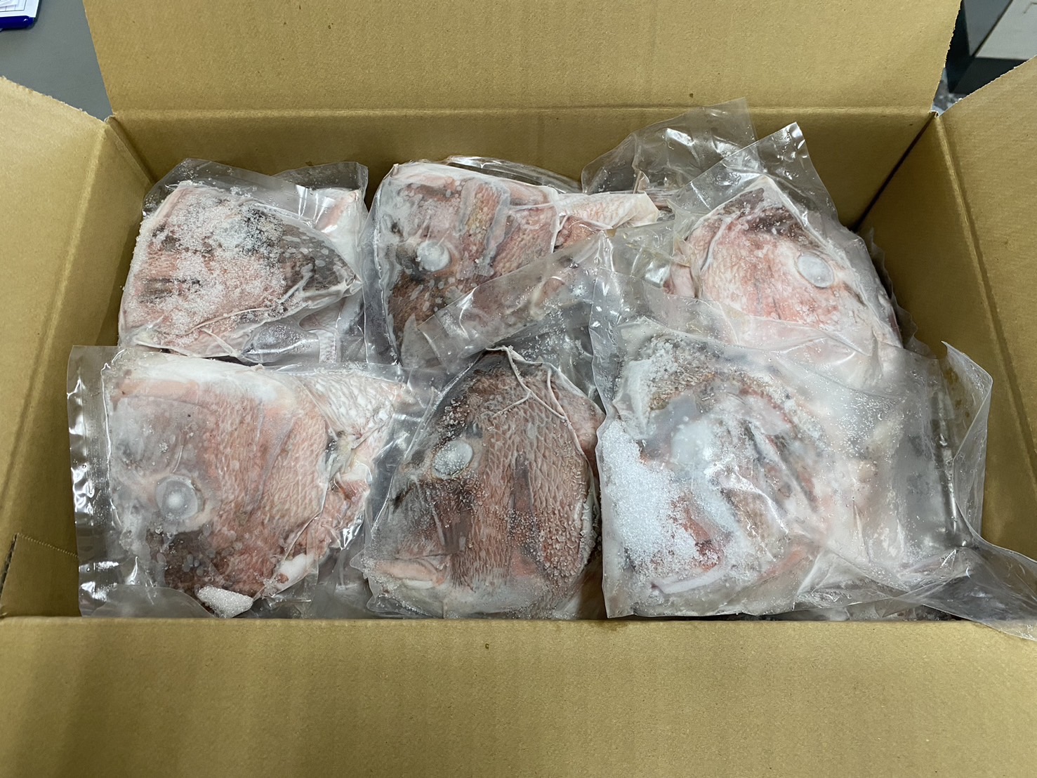 冷凍真鯛の頭(10個入り)